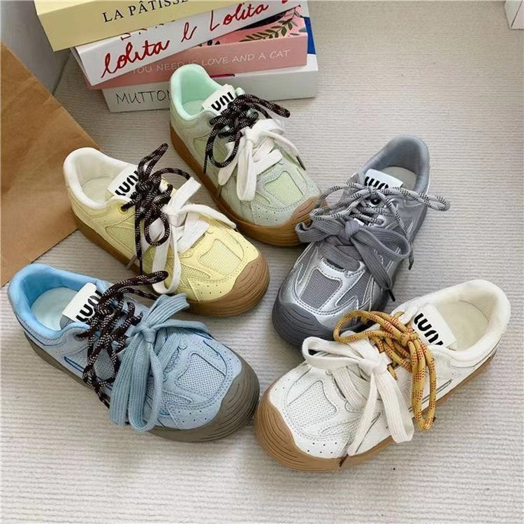 Damen Sportliche Sneakers mit atmungsaktivem Obermaterial und rutschfester Sohle EB