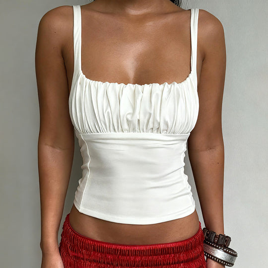 Damen-Bustier-Oberteil mit schmeichelnder Passform und feinen Rüschen EB