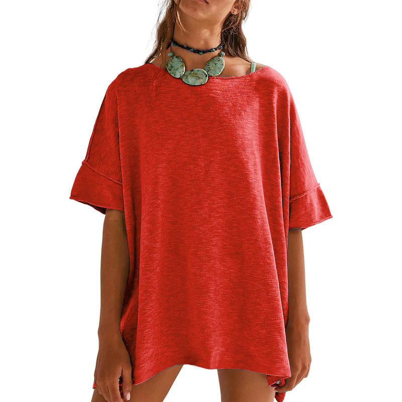 Damen Oversized Relaxed Fit T-Shirt EB
