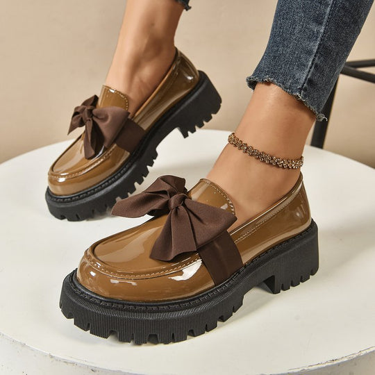Damen Elegante Slipper mit dekorativer Schleifenverzierung und rutschfester Sohle EB