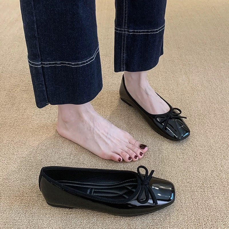 Damen Ballerinas mit schickem Knoten-Detail und komfortabler Sohle EB