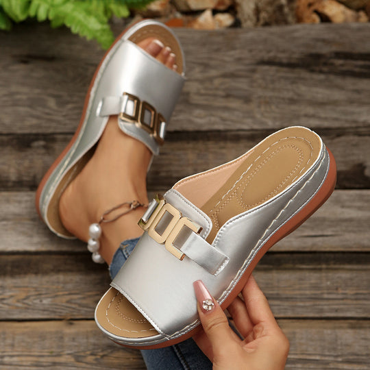 Damen Komfortable Slide Sandalen EB
