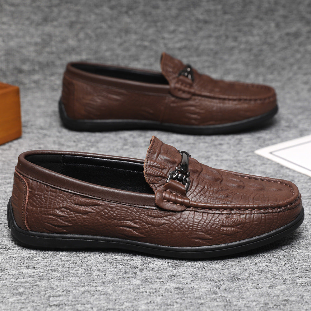 Herren Mokassins mit eleganter Prägung EB