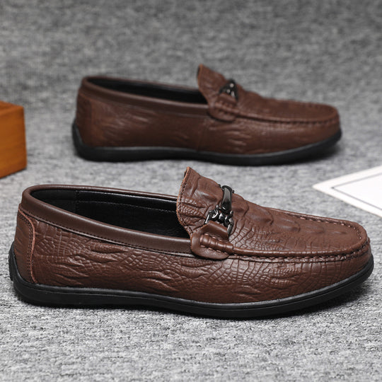 Herren Mokassins mit eleganter Prägung EB