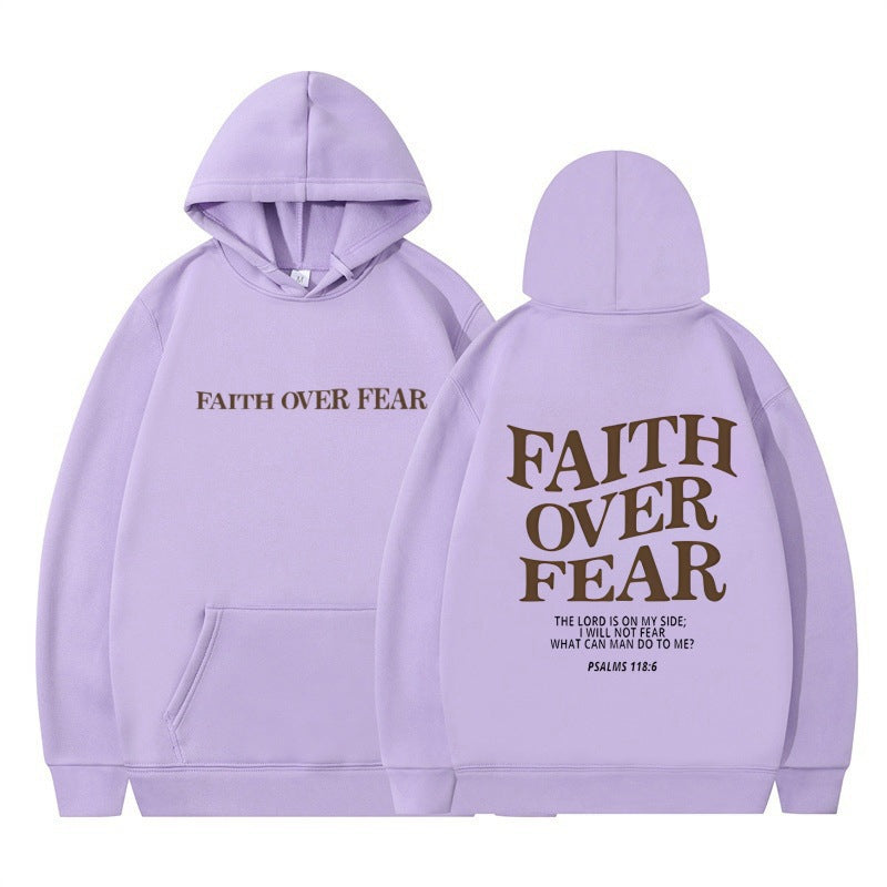 Damen Kapuzenpullover mit inspirierendem Schriftzug und hochwertiger Baumwolle EB