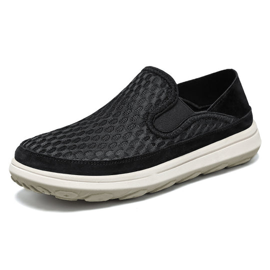 Damen Bequeme Slip-On Sportschuhe mit atmungsaktivem Obermaterial EB