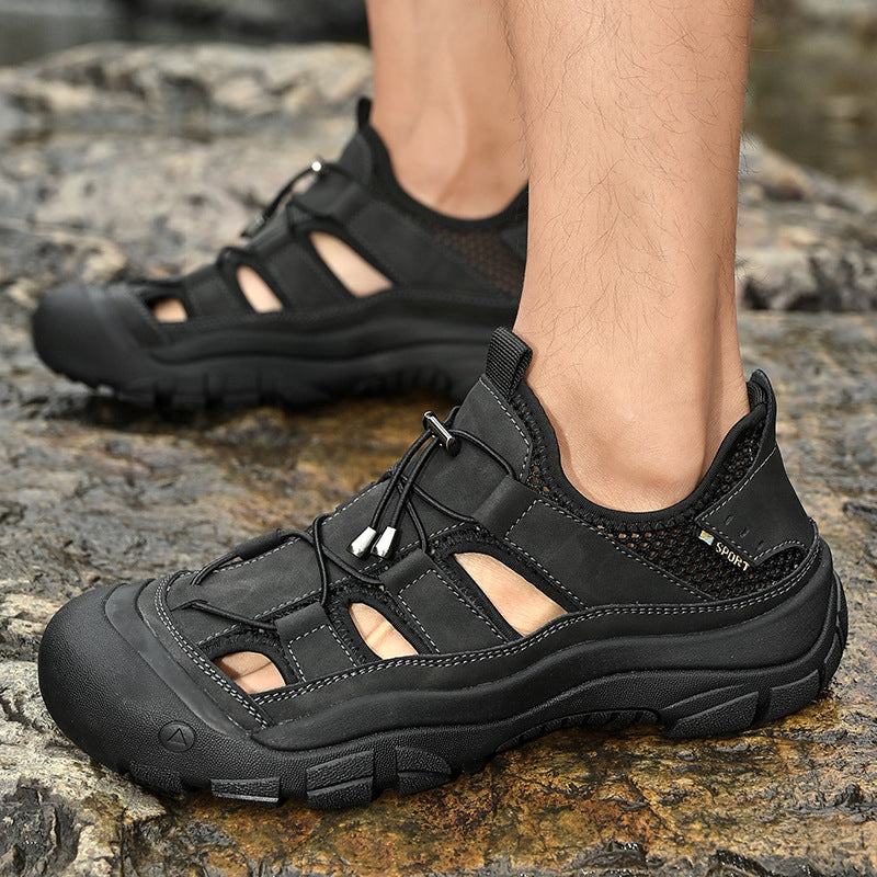 Herren Sportliche Wasserschuhe mit rutschfester Sohle und atmungsaktivem Obermaterial EB