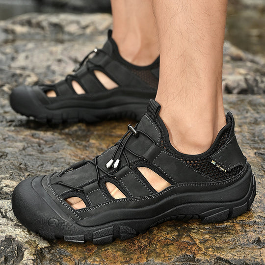 Herren Sportliche Wasserschuhe mit rutschfester Sohle und atmungsaktivem Obermaterial EB