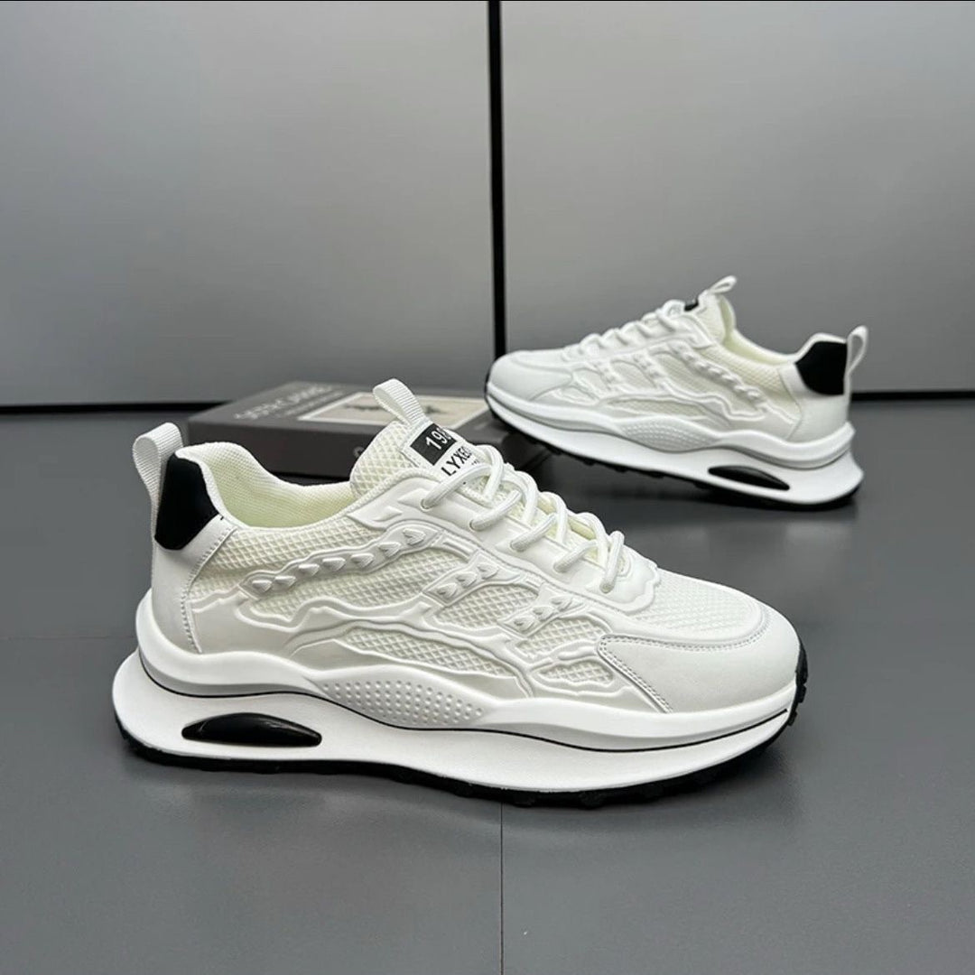 Damen Sportliche Dämpfungssneakers mit atmungsaktiver Mesh-Oberfläche EB