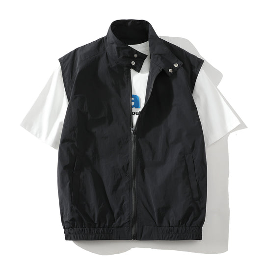 Herren trendige ärmellose Jacke mit modernem Design EB