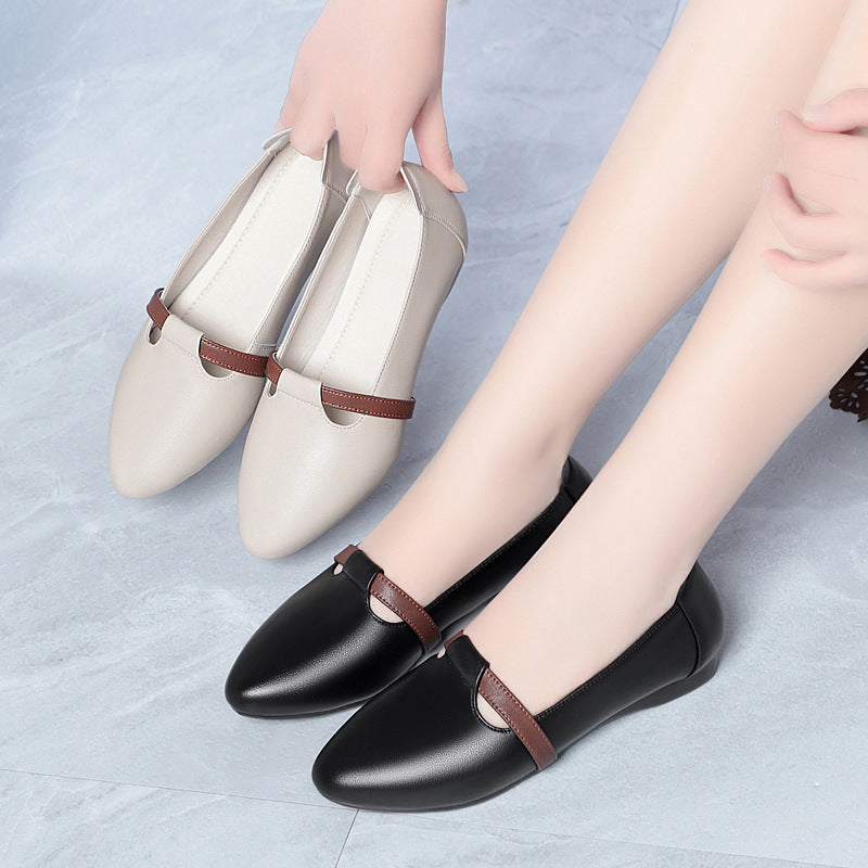 Damen Ballerinas mit elegantem Riemen und komfortablem Fußbett EB