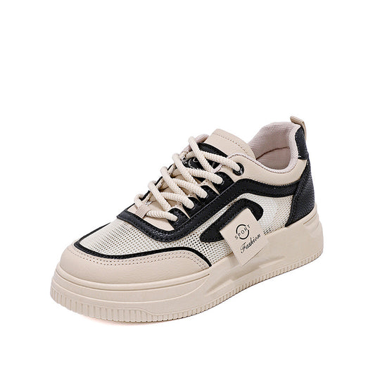 Damen Sportliche Sneakers mit atmungsaktiven Mesh-Einsätzen und rutschfester Sohle EB