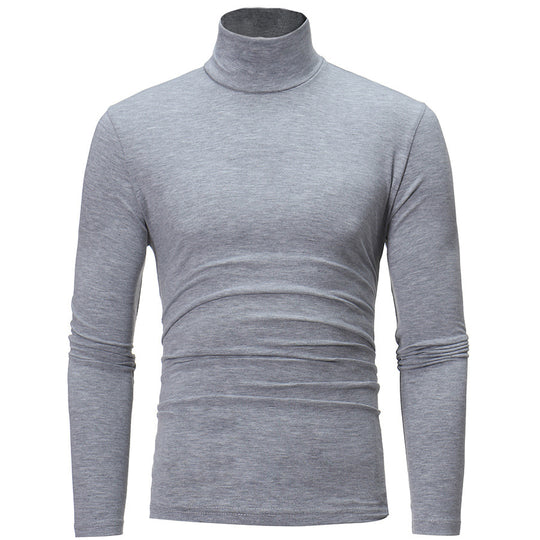 Herren eleganter Rollkragenpullover aus bequemen Stretchmaterial EB