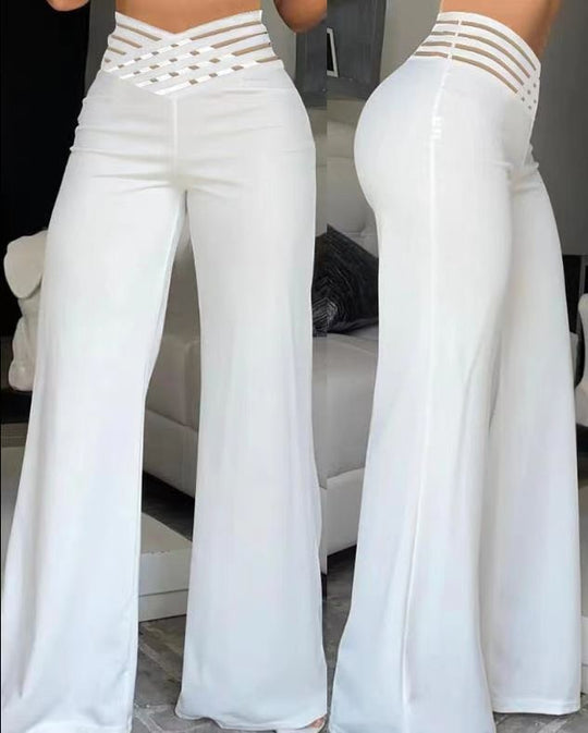 Damen Elegante und bequeme Schlaghose EB