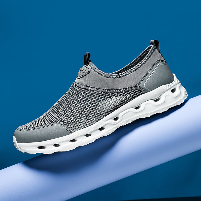 Damen Atmungsaktive Freizeitschuhe mit flexiblem Netzmaterial und rutschfester Sohle EB
