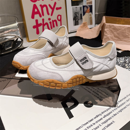 Damen Sportliche Sneaker mit praktischem Klettverschluss und bequemer Sohle EB