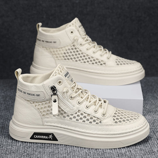 Damen High-Top Sneakers mit atmungsaktivem Netzdesign und dämpfender Sohle EB