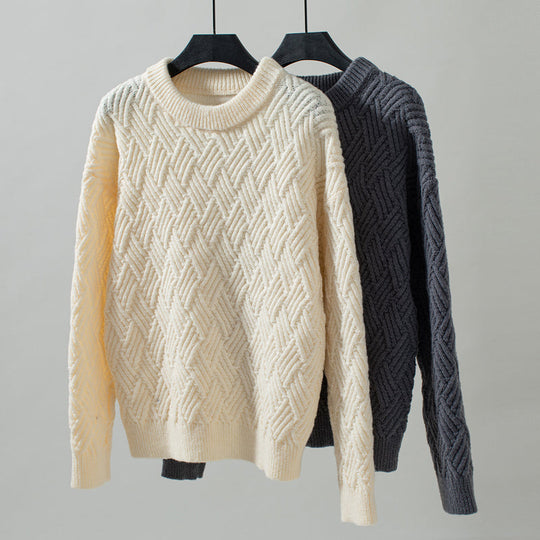EB | Einfarbiger Pullover Mit Weichem Stoff