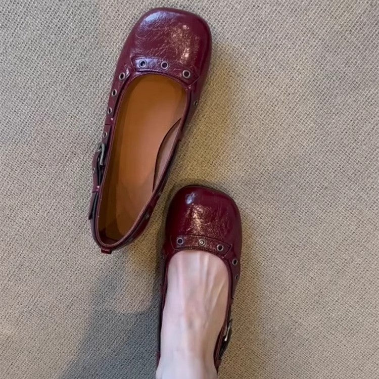 Damen Ballerinas mit elegantem Schnallen-Detail und bequemer Innenpolsterung EB