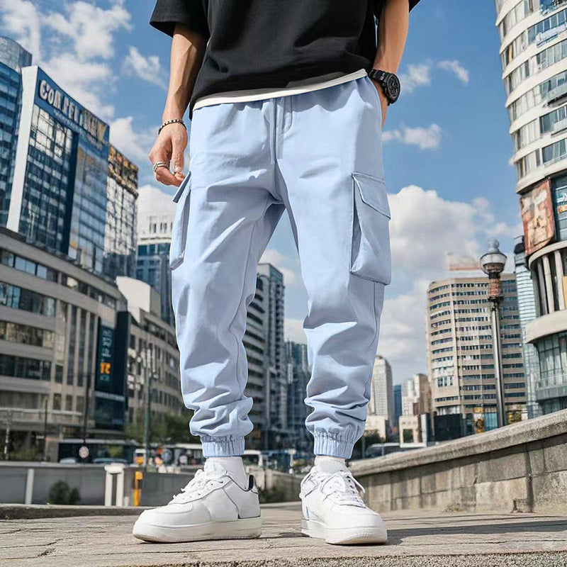 Herren Cargo-Hose mit praktischen Seitentaschen und elastischem Bund EB