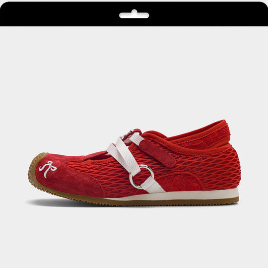 Damen modische Mesh-Laufschuhe mit innovativem Schnürsystem und rutschfester Sohle EB
