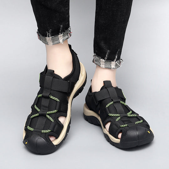 Herren Freizeit-Sandalen mit praktischem Klettverschluss und rutschfester Sohle EB