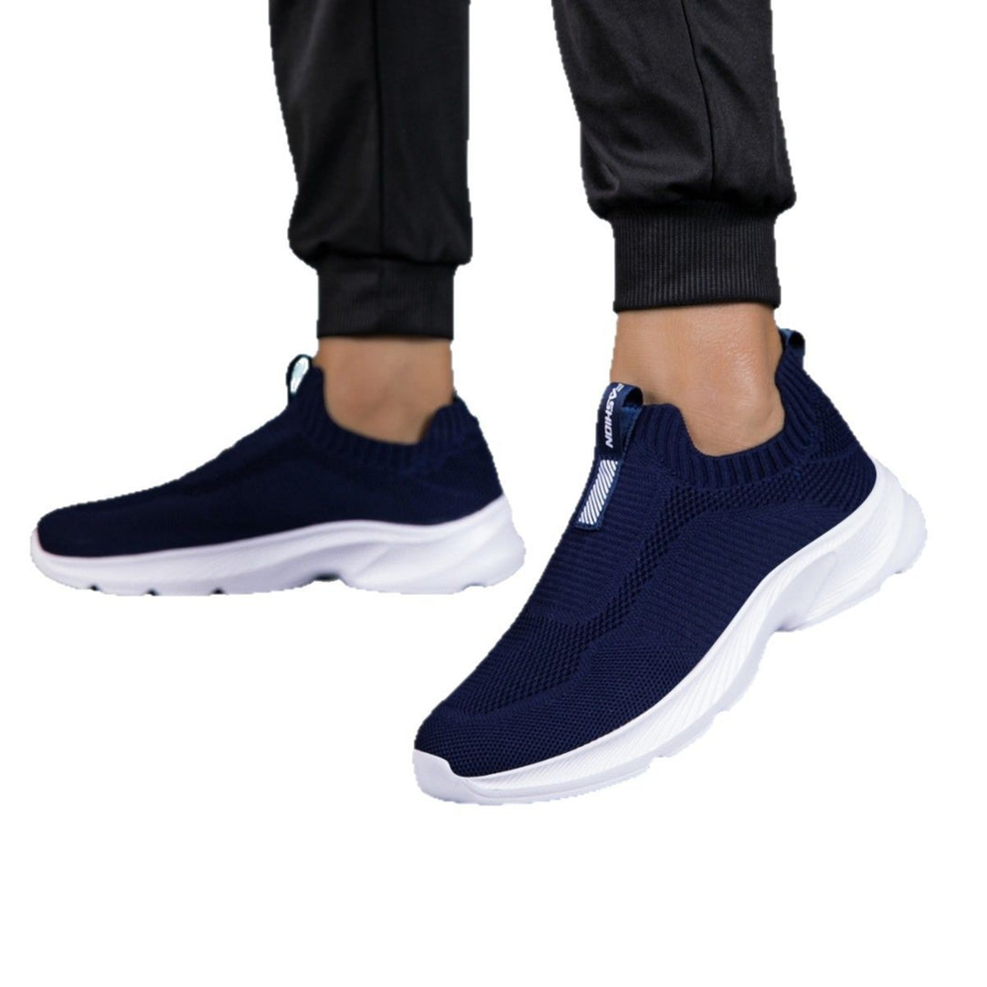 Damen Atmungsaktive Strick-Sneaker mit elastischem Einstieg EB