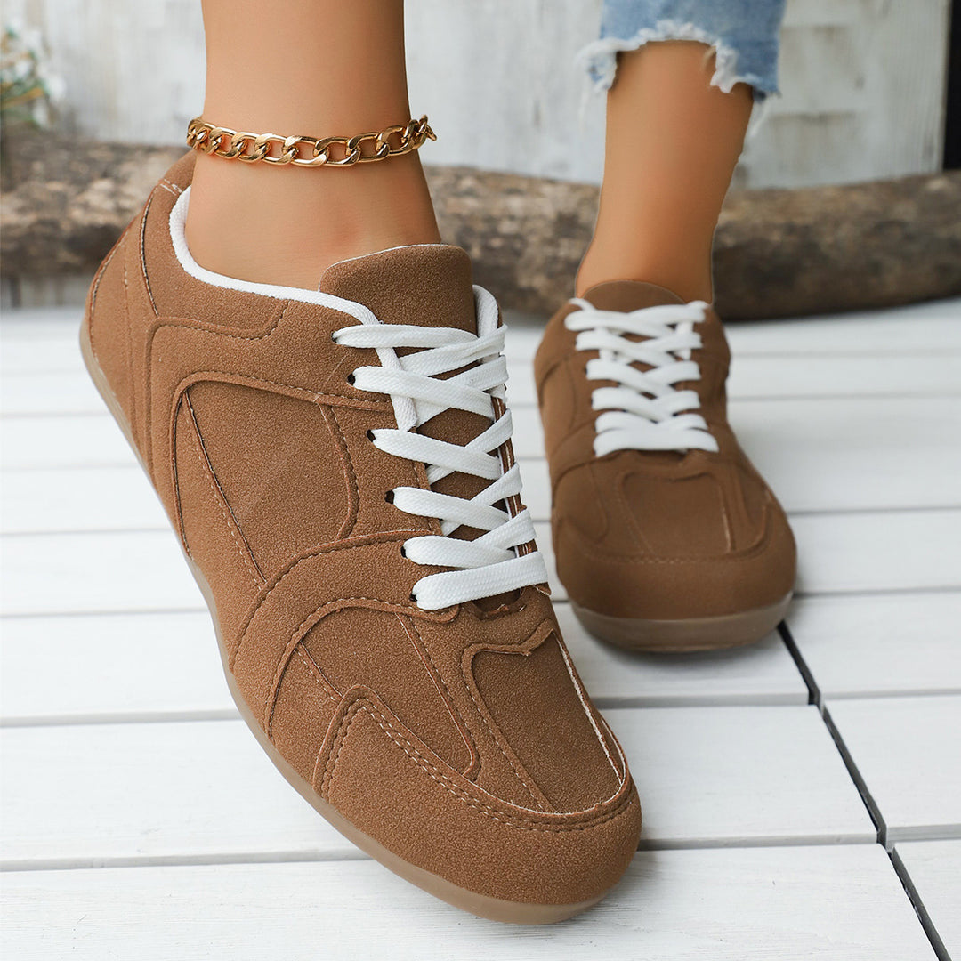 Damen Sportliche Sneakers mit atmungsaktiver Oberflächenstruktur EB