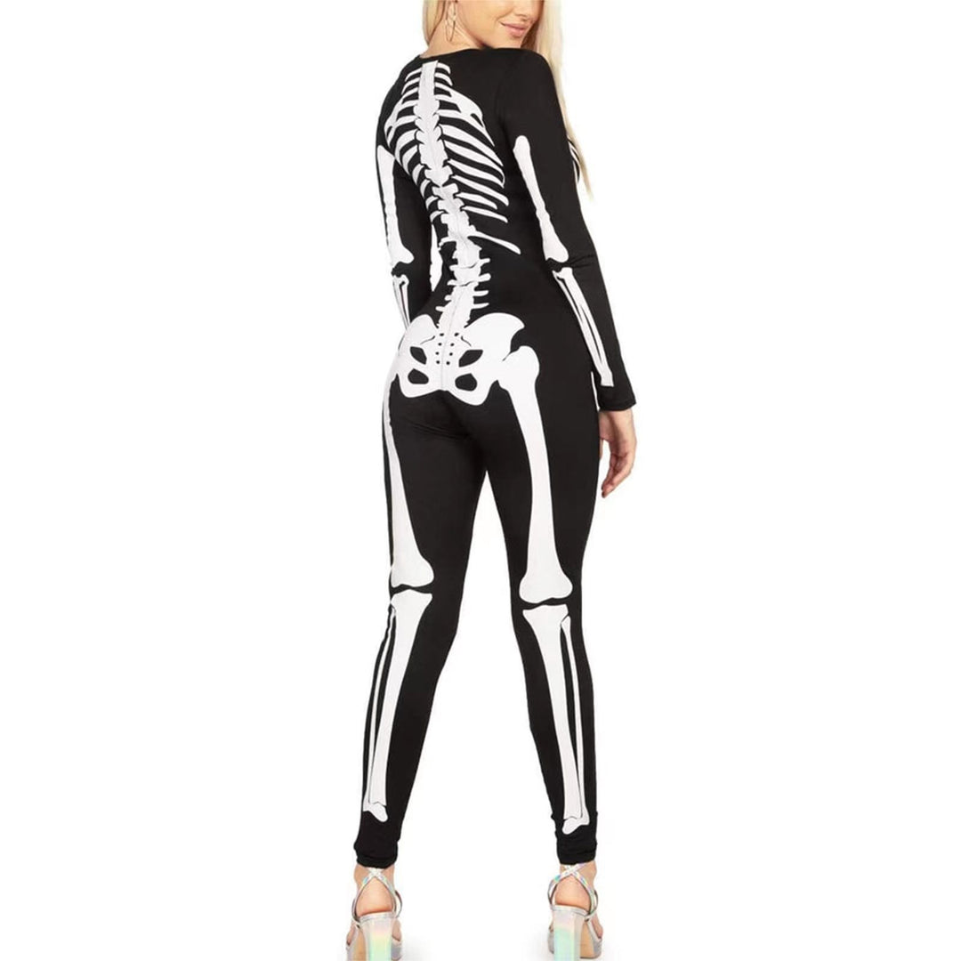Femme Skeleton Print Bodysuit Heidi-Mode