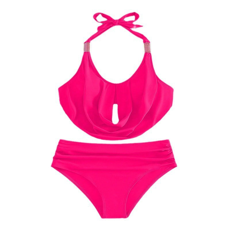 Damen Eleganter Badeanzug mit raffiniertem Drapé EB