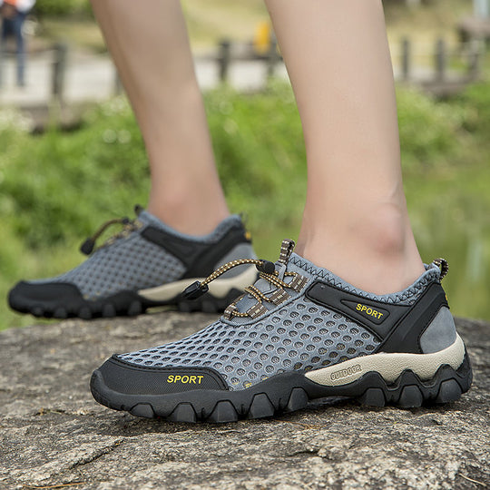 Damen atmungsaktive und rutschfeste Outdoor-Schuhe mit dynamischer Sohle EB