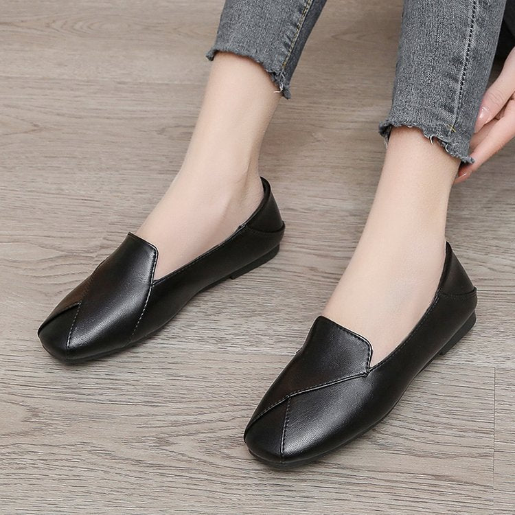 Damen elegante Mokassin-Pantoletten mit modischem Schnitt und flexiblem Fußbett EB