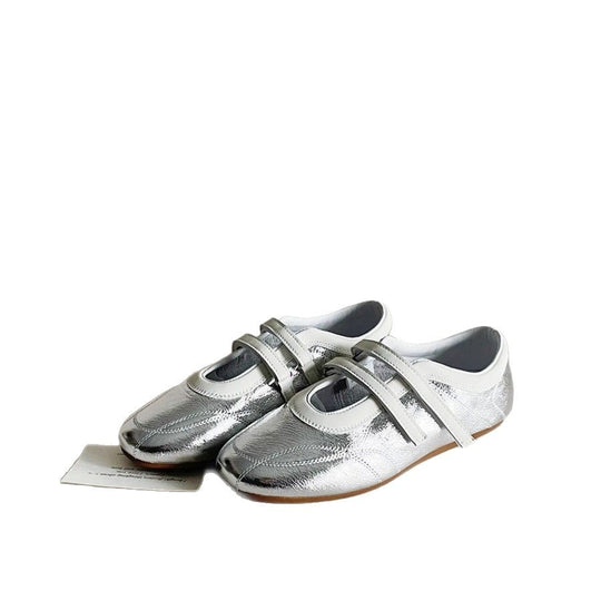Damen Komfortable Ballerinas mit verstellbarem Riemendesign und atmungsaktiver Sohle EB