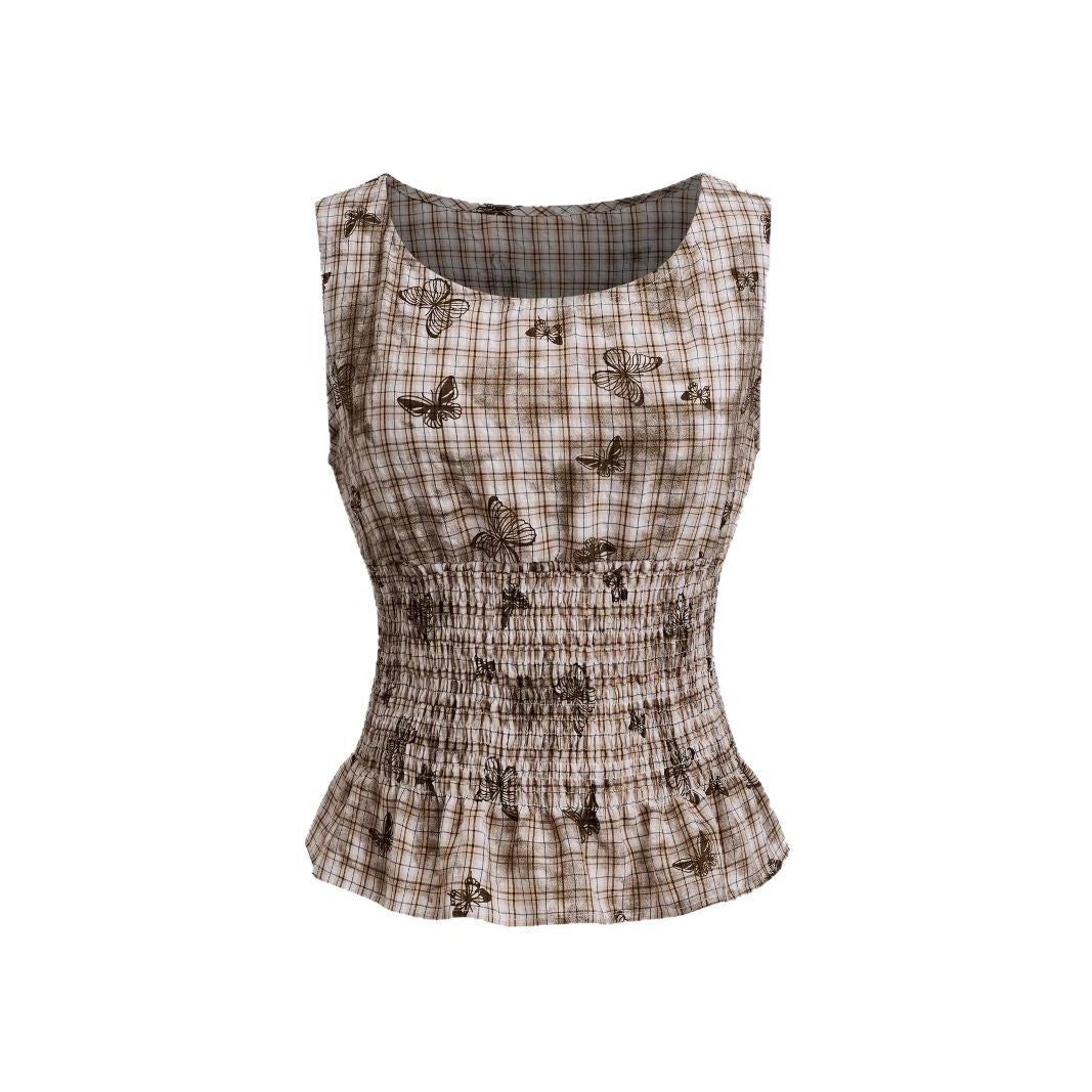 Damen schmeichelhafte Bluse mit floralen Musterungen EB