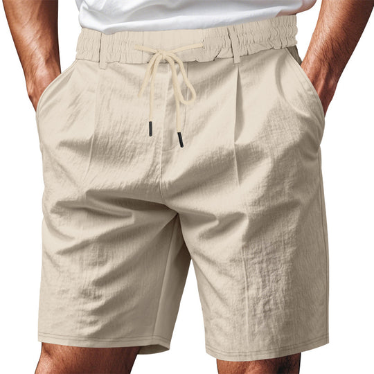 Damen bequeme Sweatshorts mit verstellbarem Bund und Seitentaschen EB