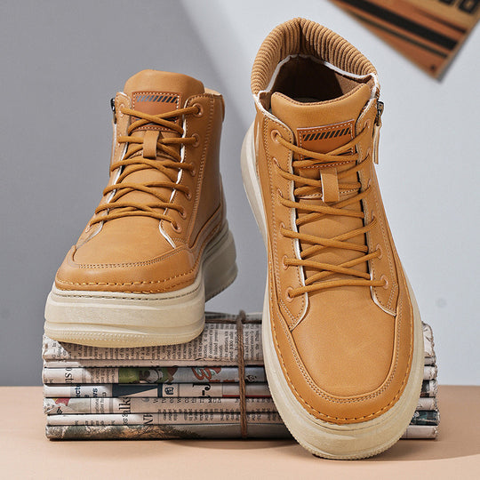 Damen High-Top Sneakers mit praktischem Reißverschluss und robustem Sohlenprofil EB