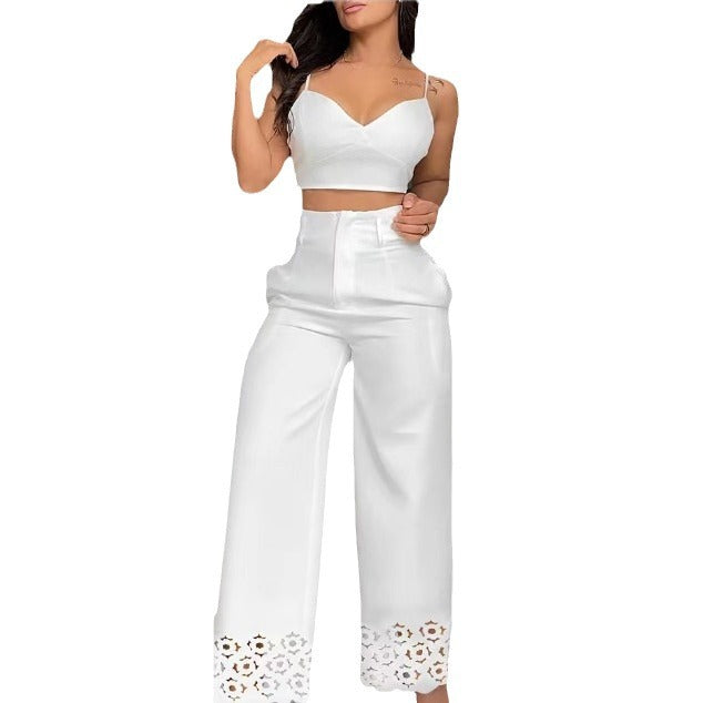 Damen elegante Culotte mit Spitzenverzierungen EB