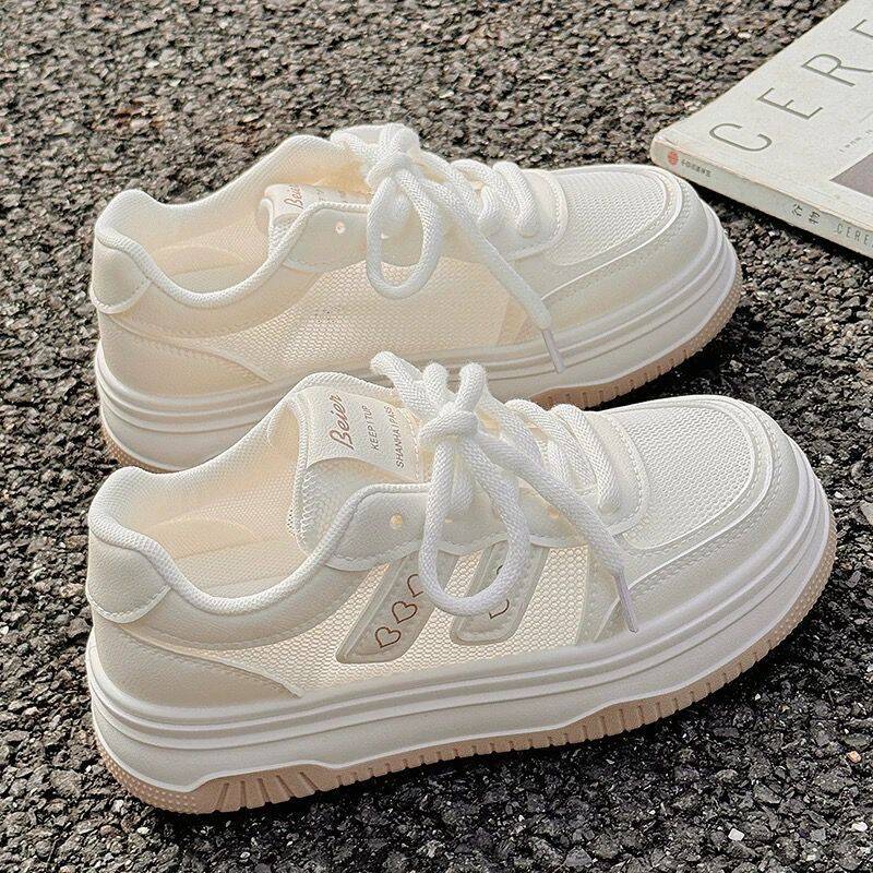 Damen Sportliche Sneakers mit atmungsaktive Mesh-Einsätze und gepolsterter Sohle EB