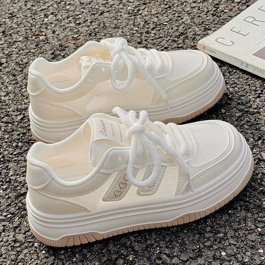 Damen Sportliche Sneakers mit atmungsaktive Mesh-Einsätze und gepolsterter Sohle EB