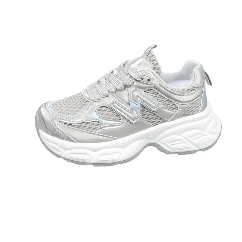 Damen Sportliche Sneakers mit atmungsaktiver Netzstruktur und dämpfender Sohle EB