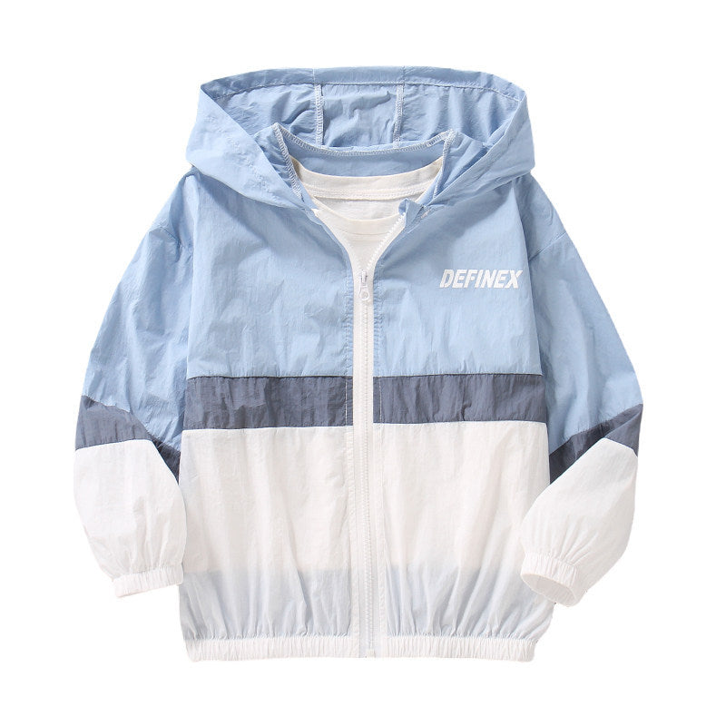 Unisex nan leichte winddichte Kapuzenjacke mit Reißverschluss und elastischen Bündchen  EB