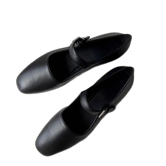 Damen elegante Mary Jane Ballerinas mit modischer Schnalle EB