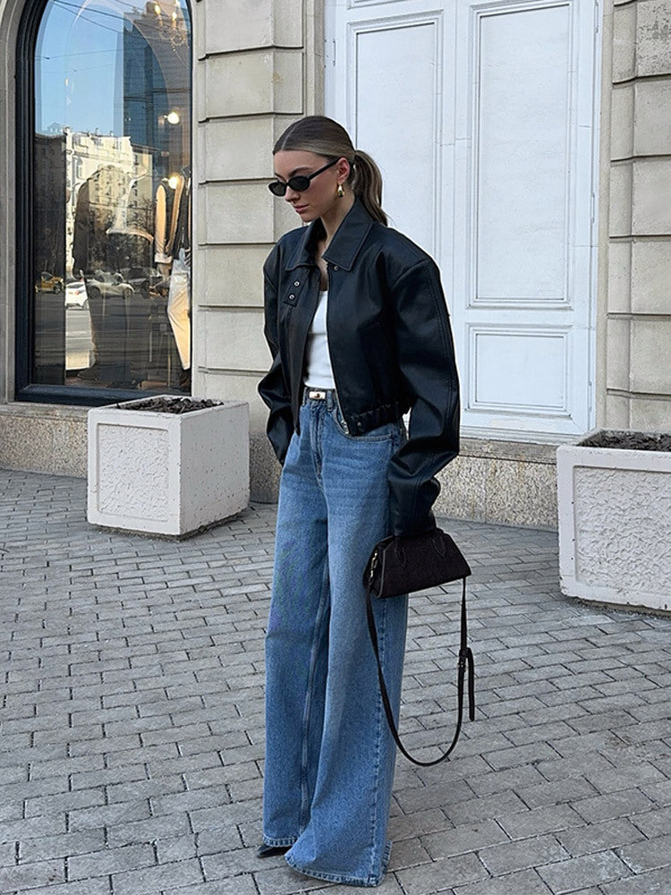Damen modische jacke mit oversized Passform EB