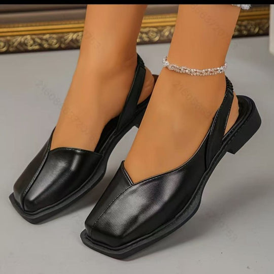 Damen modische Ballerinas mit eleganter spitz zulaufender Silhouette EB