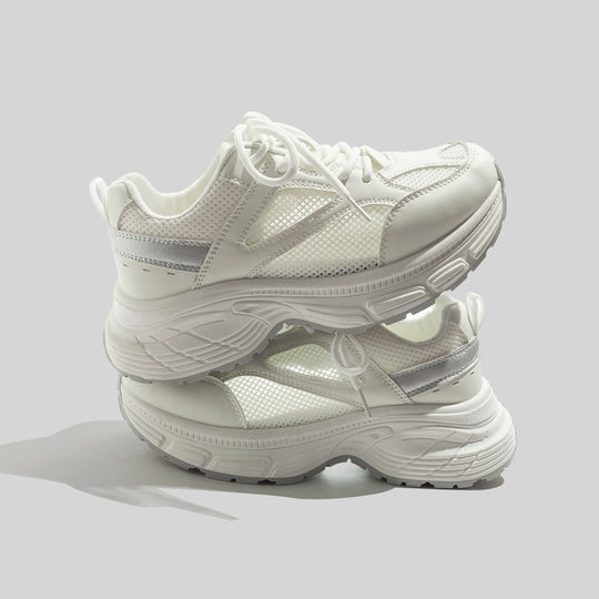 Damen Lauf-Sneaker mit atmungsaktivem Mesh-Obermaterial und stoßdämpfender Sohle EB