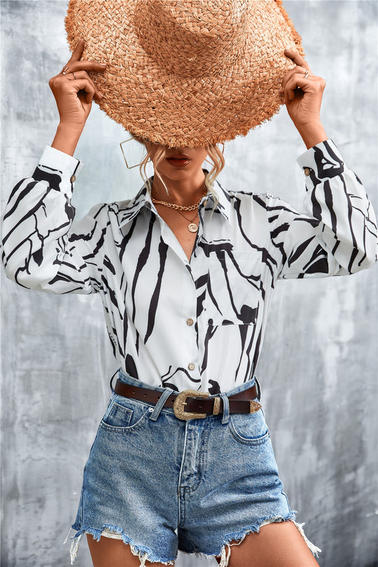 Damen Hemd im extravaganten Paisley-Design EB