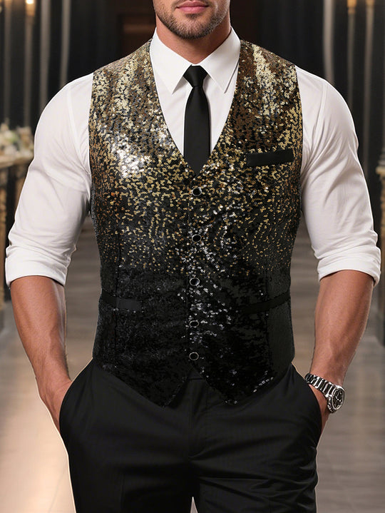 Herren eleganter Paillettenblazer EB