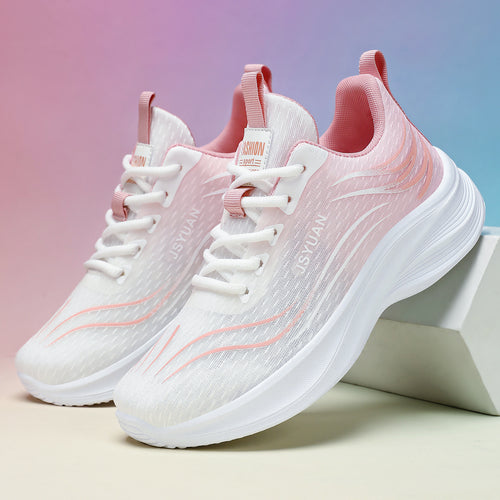 Damen Sportliche Lauf-Sneaker mit atmungsaktivem Mesh-Obermaterial und dämpfender Sohle EB