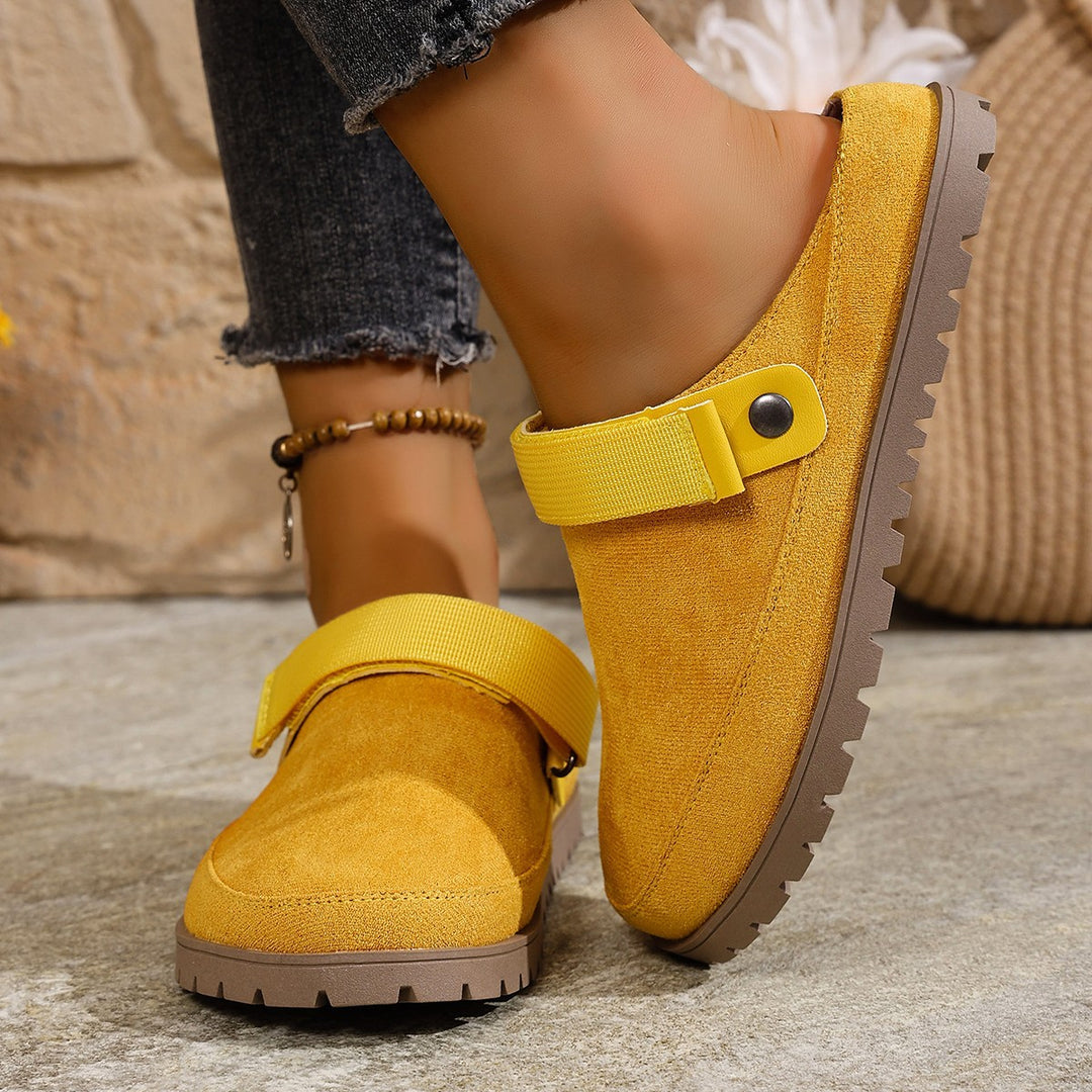 Damen Komfortable Clogs mit verstellbarem Riemen EB