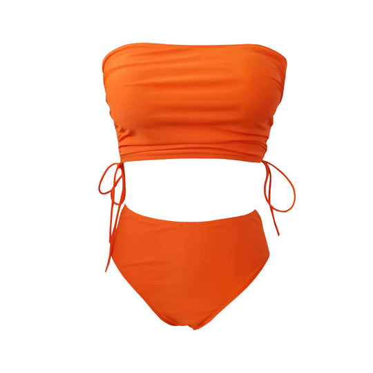 Damen Bandeau-Bikini mit raffinierten Banddetails EB